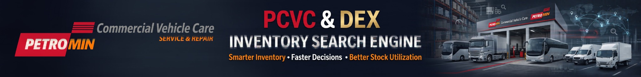 Petromin PCVC and DEX Inventory Search Engine